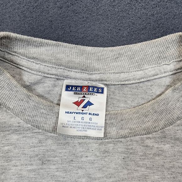 Vintage Mens Shirt Large Grey Jerzees Train Legends of the Rail 2002 Y2K T Shirt - Picture 3 of 11